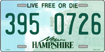 NH license plate 3950726
