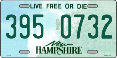 NH license plate 3950732