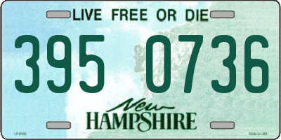 NH license plate 3950736