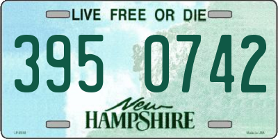 NH license plate 3950742