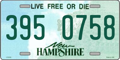 NH license plate 3950758