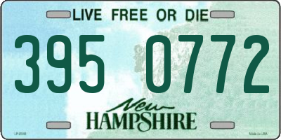 NH license plate 3950772