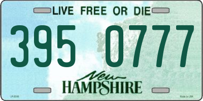 NH license plate 3950777
