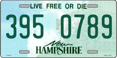 NH license plate 3950789