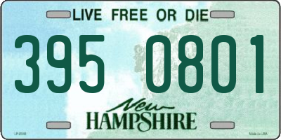 NH license plate 3950801