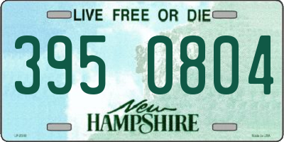 NH license plate 3950804