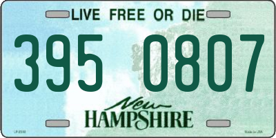 NH license plate 3950807