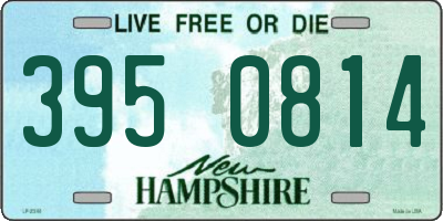 NH license plate 3950814