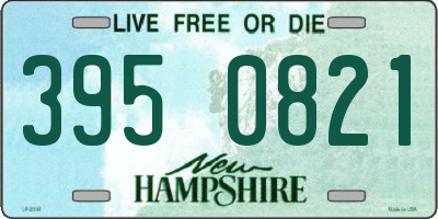 NH license plate 3950821