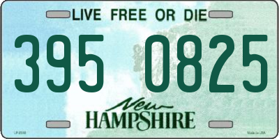 NH license plate 3950825