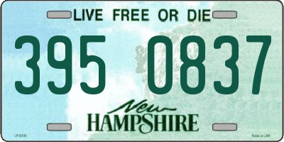 NH license plate 3950837