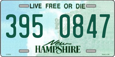 NH license plate 3950847