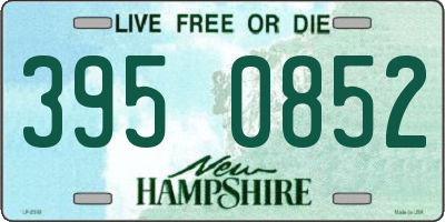 NH license plate 3950852