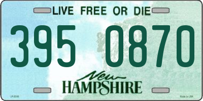 NH license plate 3950870