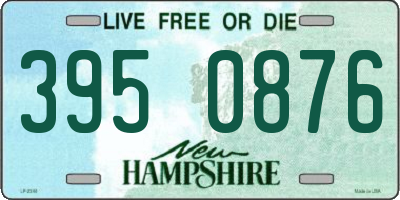 NH license plate 3950876