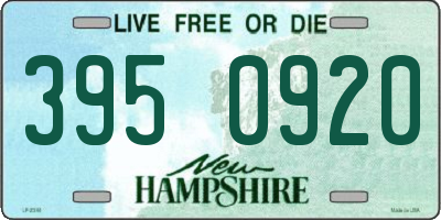 NH license plate 3950920
