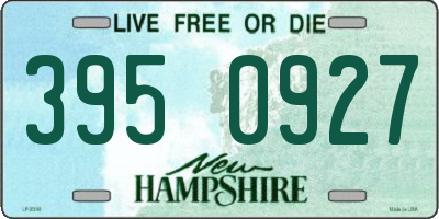 NH license plate 3950927