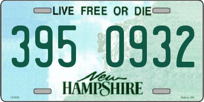 NH license plate 3950932