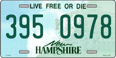 NH license plate 3950978