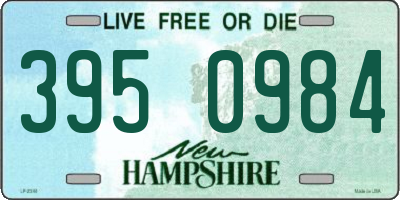 NH license plate 3950984