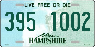 NH license plate 3951002