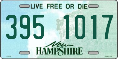 NH license plate 3951017