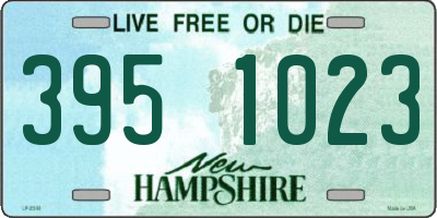 NH license plate 3951023