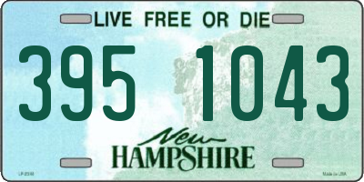 NH license plate 3951043