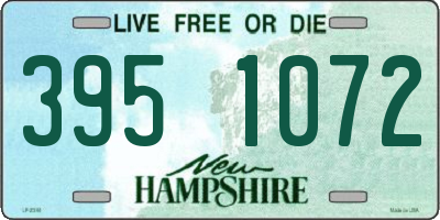 NH license plate 3951072