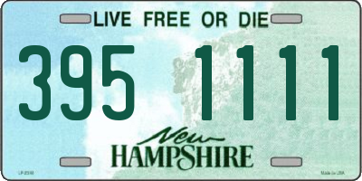 NH license plate 3951111