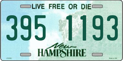 NH license plate 3951193