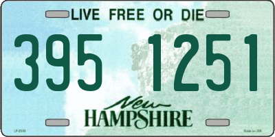 NH license plate 3951251