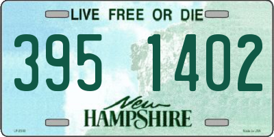 NH license plate 3951402