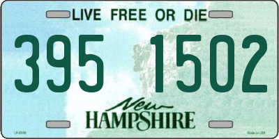 NH license plate 3951502