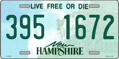 NH license plate 3951672