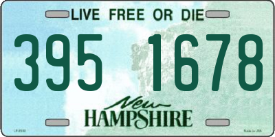 NH license plate 3951678