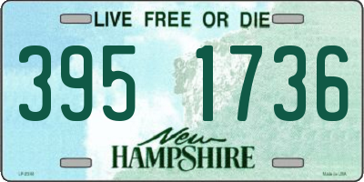NH license plate 3951736