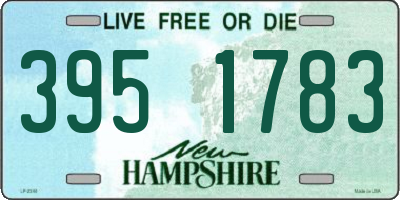 NH license plate 3951783