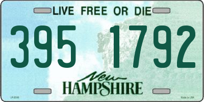 NH license plate 3951792