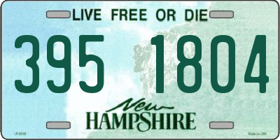 NH license plate 3951804