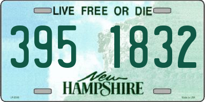 NH license plate 3951832