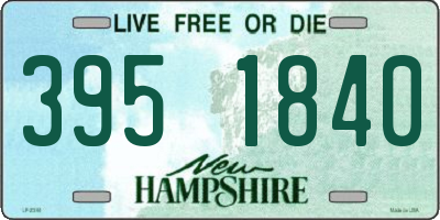 NH license plate 3951840
