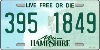 NH license plate 3951849
