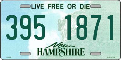 NH license plate 3951871