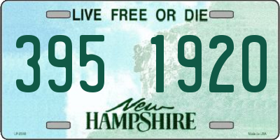 NH license plate 3951920
