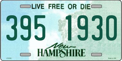 NH license plate 3951930