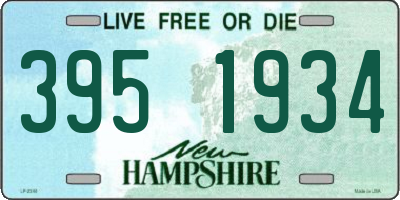 NH license plate 3951934