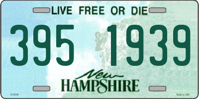 NH license plate 3951939