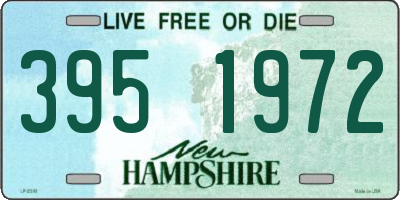 NH license plate 3951972