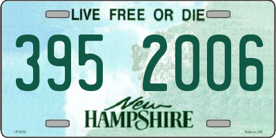 NH license plate 3952006